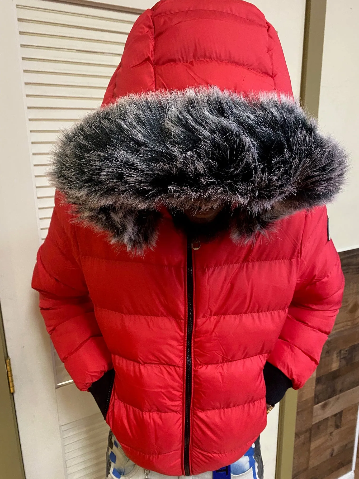 Avenue Paris - Men's Puffer Jacket - Red