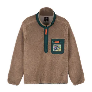 Brain Dead Teddy Sherpa Half Zip Jacket