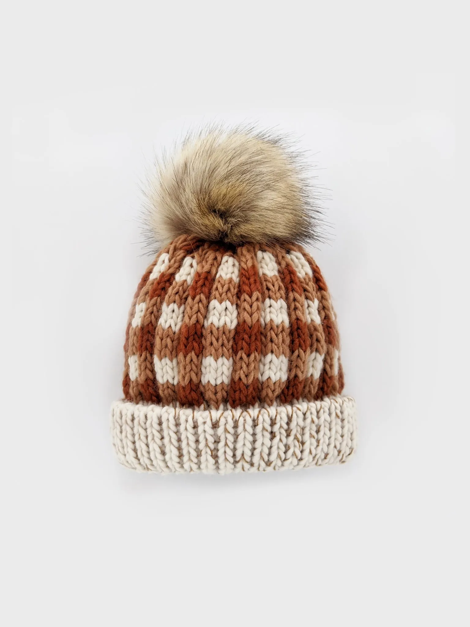 Buffalo Check Pom Pom Beanie