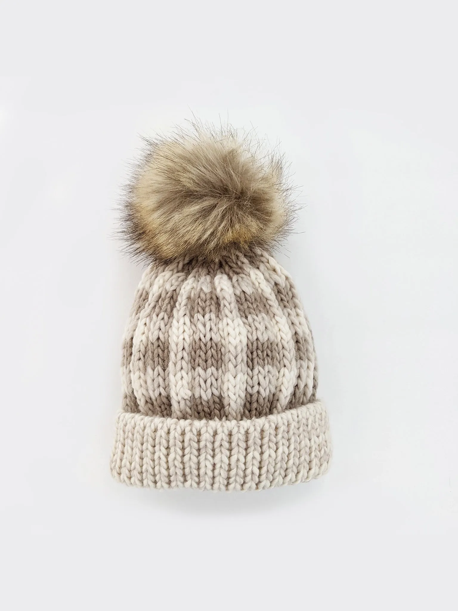 Buffalo Check Pom Pom Beanie
