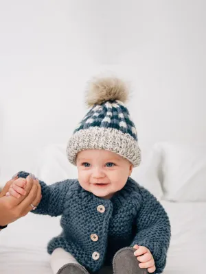 Buffalo Check Pom Pom Beanie