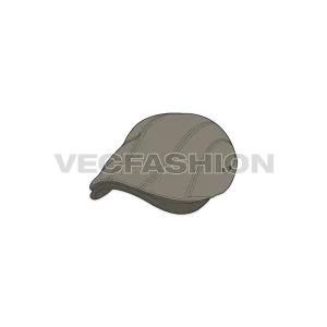 Classic Flat Cap Vector