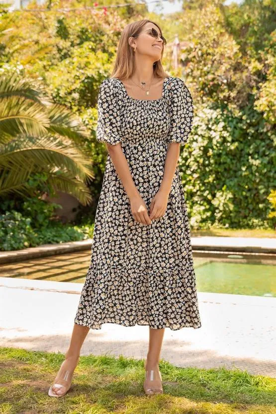 Classy Printed Maxi Dress