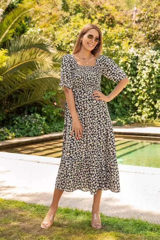 Classy Printed Maxi Dress