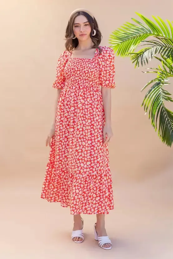 Classy Printed Maxi Dress