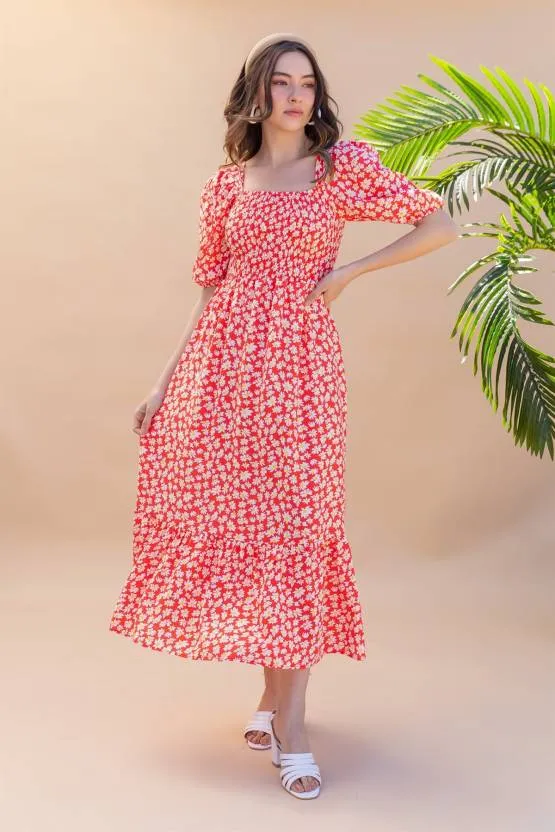 Classy Printed Maxi Dress