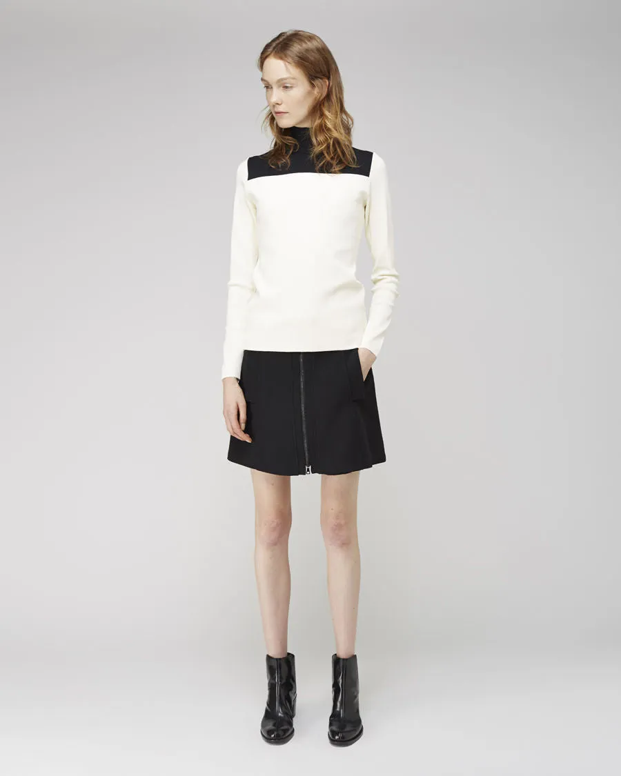Colorblocked Turtleneck