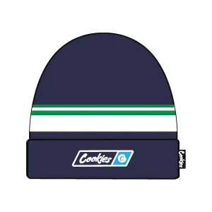 Cookies Bal Harbor Stripe Navy Knit Beanie