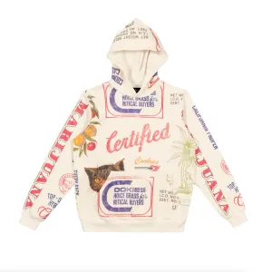 Cookies 'Cuban Link' All Over Pullover Hoodie (Cream) CM251HFC03