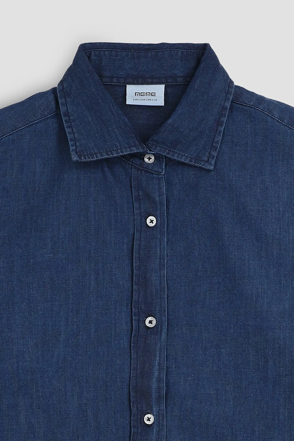 Denim Shirt For Women - MID BLUE