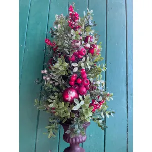 Enchante Gilded Glitter Boxwood Potted Tree 55cm