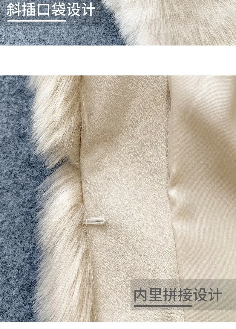 Faux Fur Sleeveless Vest Jacket Autumn Winter Elegant Fashion Vest Style Fashion Long Female Solid Color Autumn 2022