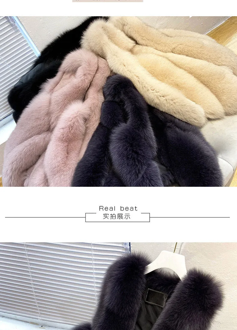 Faux Fur Sleeveless Vest Jacket Autumn Winter Elegant Fashion Vest Style Fashion Long Female Solid Color Autumn 2022