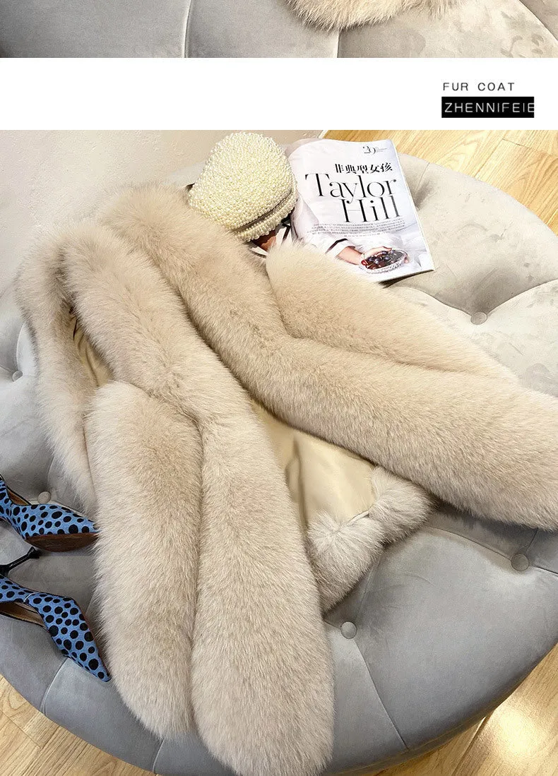 Faux Fur Sleeveless Vest Jacket Autumn Winter Elegant Fashion Vest Style Fashion Long Female Solid Color Autumn 2022