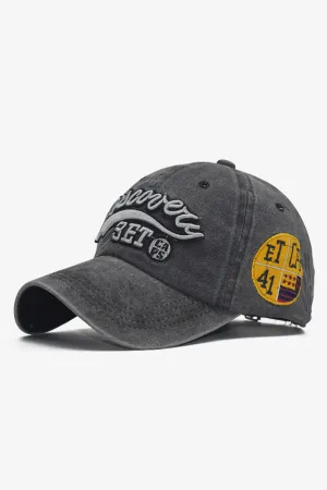 Grey Discovery Embroidered Cap - W23 - MCP053R