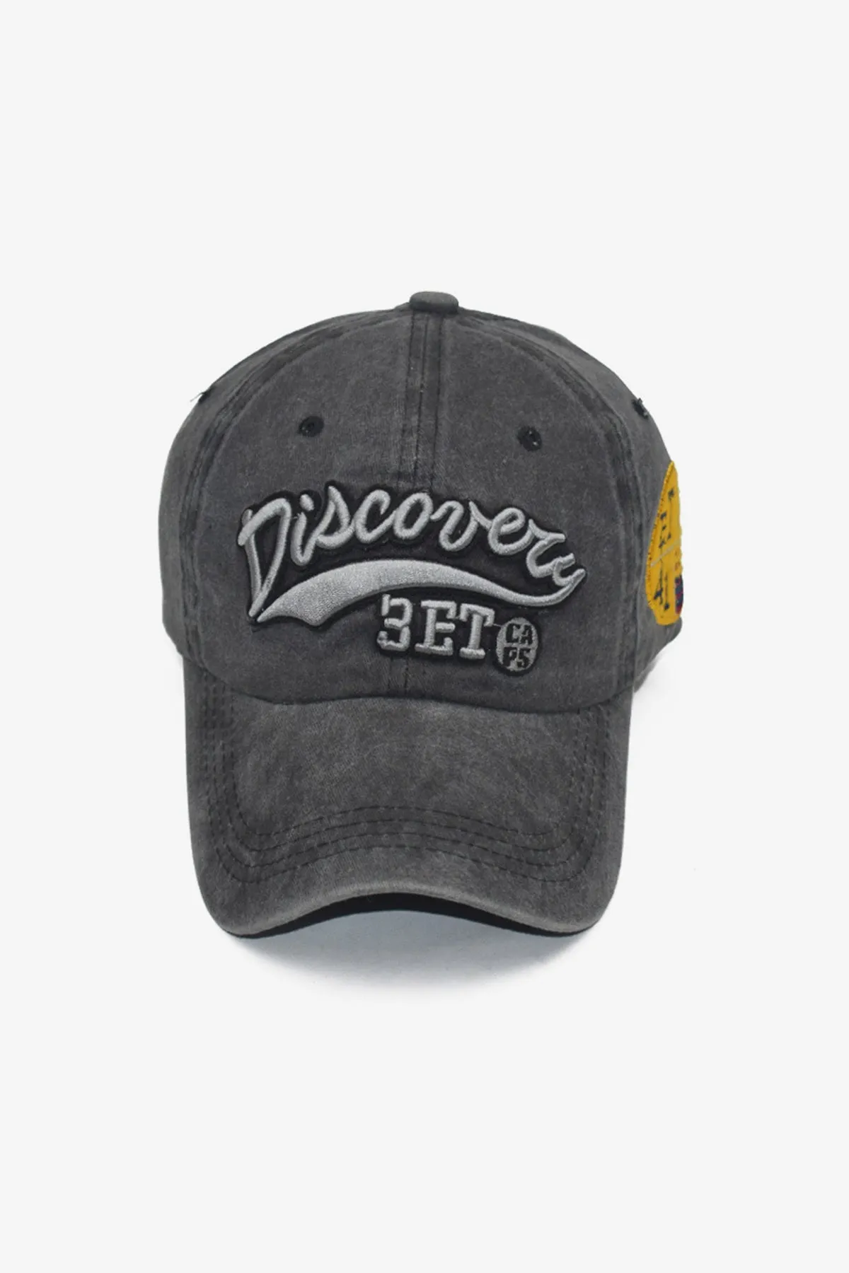Grey Discovery Embroidered Cap - W23 - MCP053R
