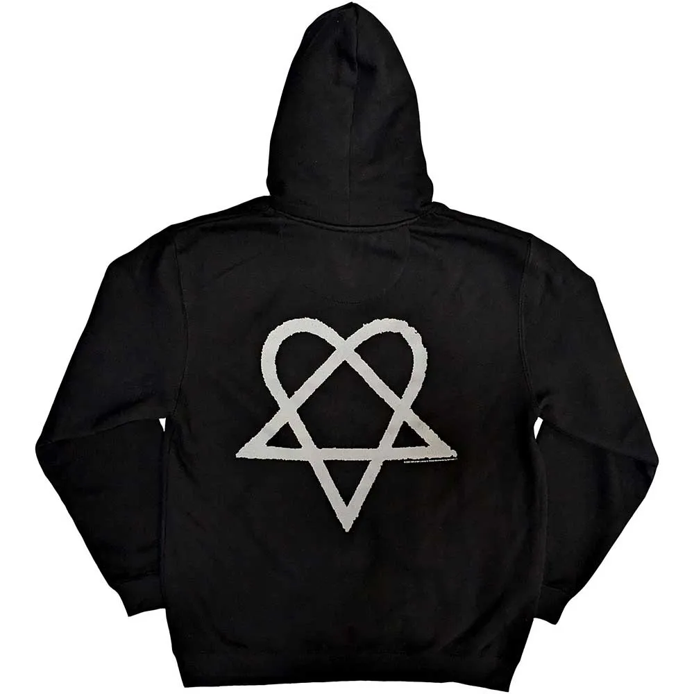 HIM Unisex Pullover Hoodie: Logo (Back Print)
