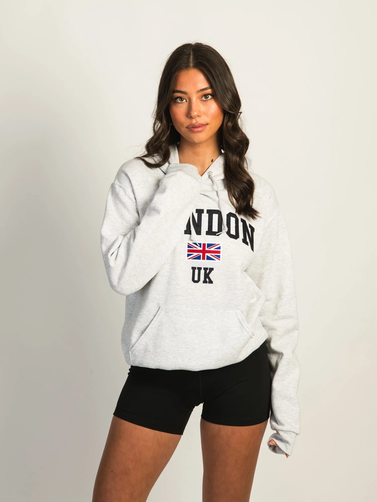 HOTLINE APPAREL LONDON UK EMBROIDERED HOODIE