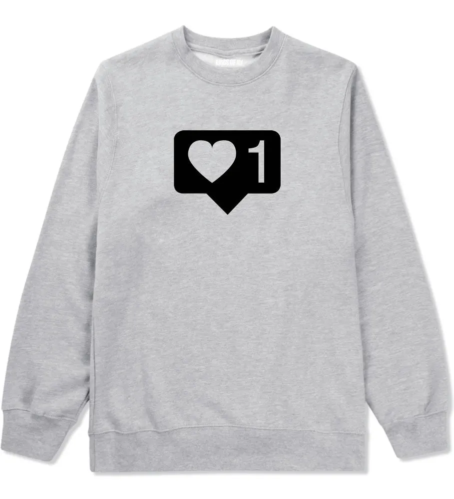 Insta Likes Heart 1 Crewneck Sweatshirt