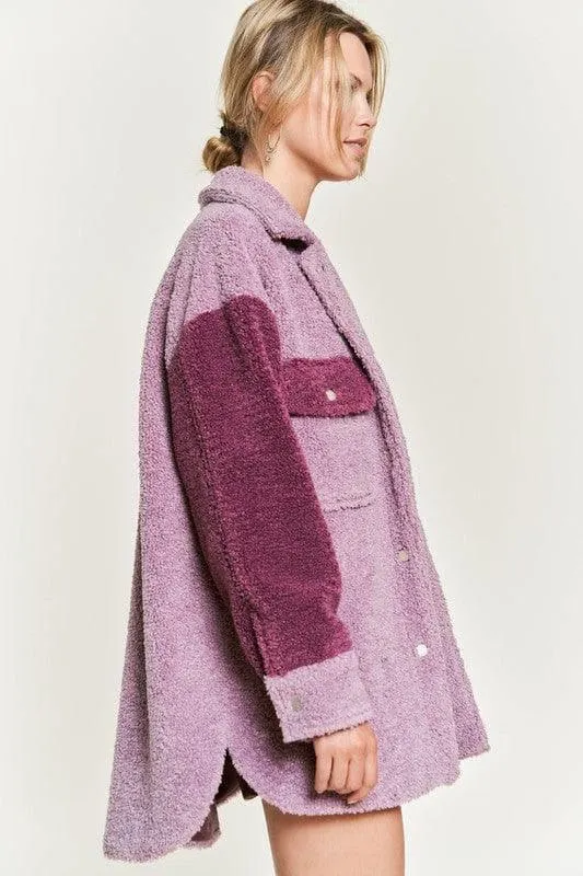 Jade by Jane Andrea Colorblock Sherpa Jacket