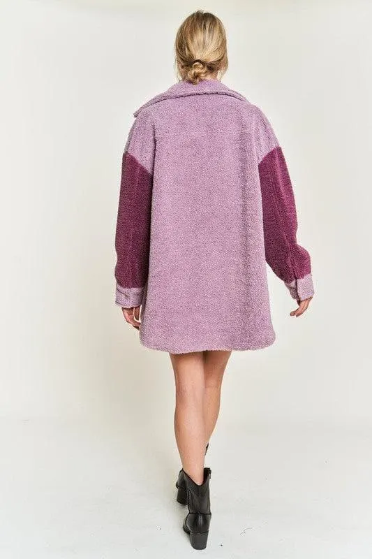 Jade by Jane Andrea Colorblock Sherpa Jacket