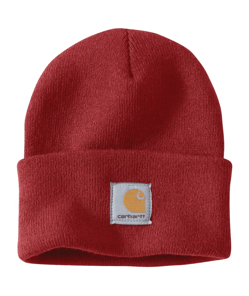 Knit Cuffed Beanie - Crabapple