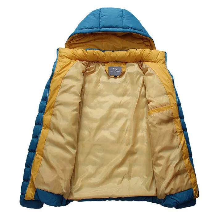 Men's Autumn/Winter Hooded Cotton Jacket