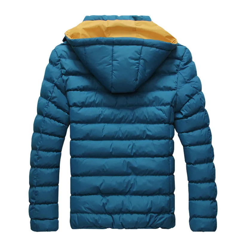 Men's Autumn/Winter Hooded Cotton Jacket