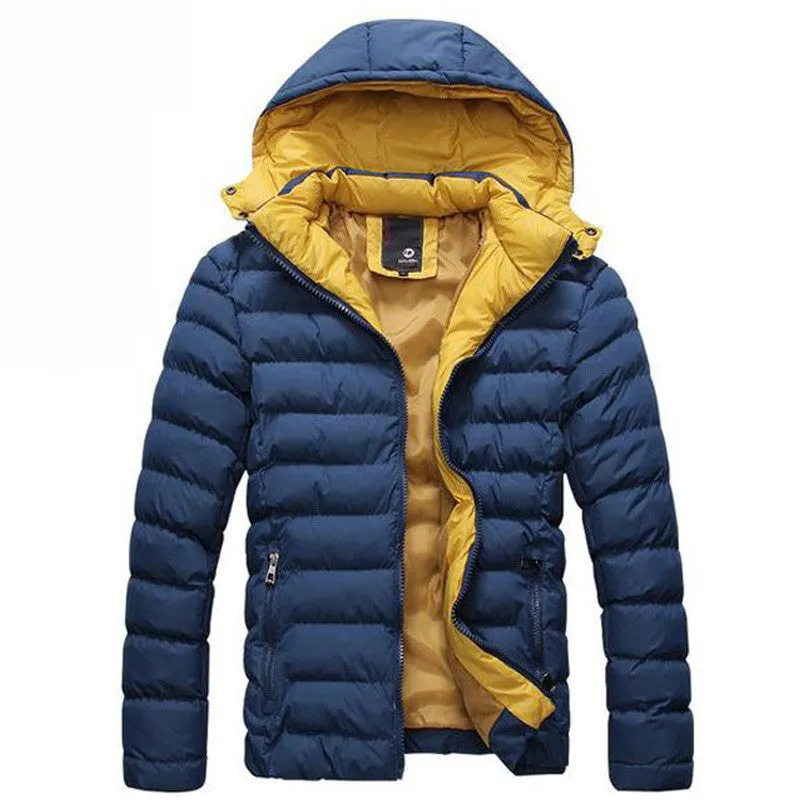 Men's Autumn/Winter Hooded Cotton Jacket