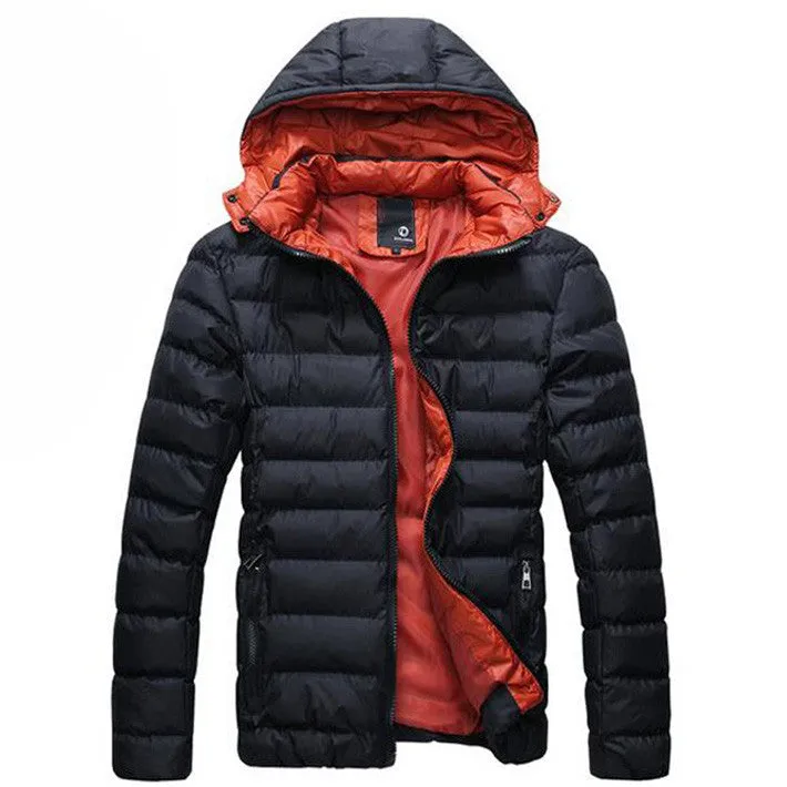 Men's Autumn/Winter Hooded Cotton Jacket