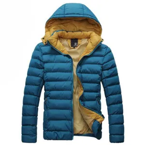 Men's Autumn/Winter Hooded Cotton Jacket