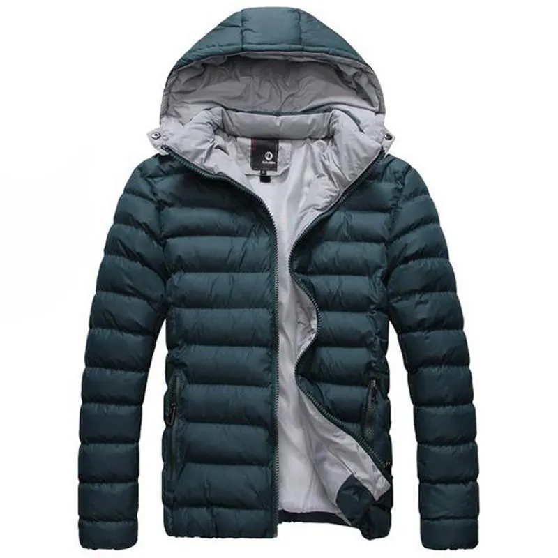 Men's Autumn/Winter Hooded Cotton Jacket