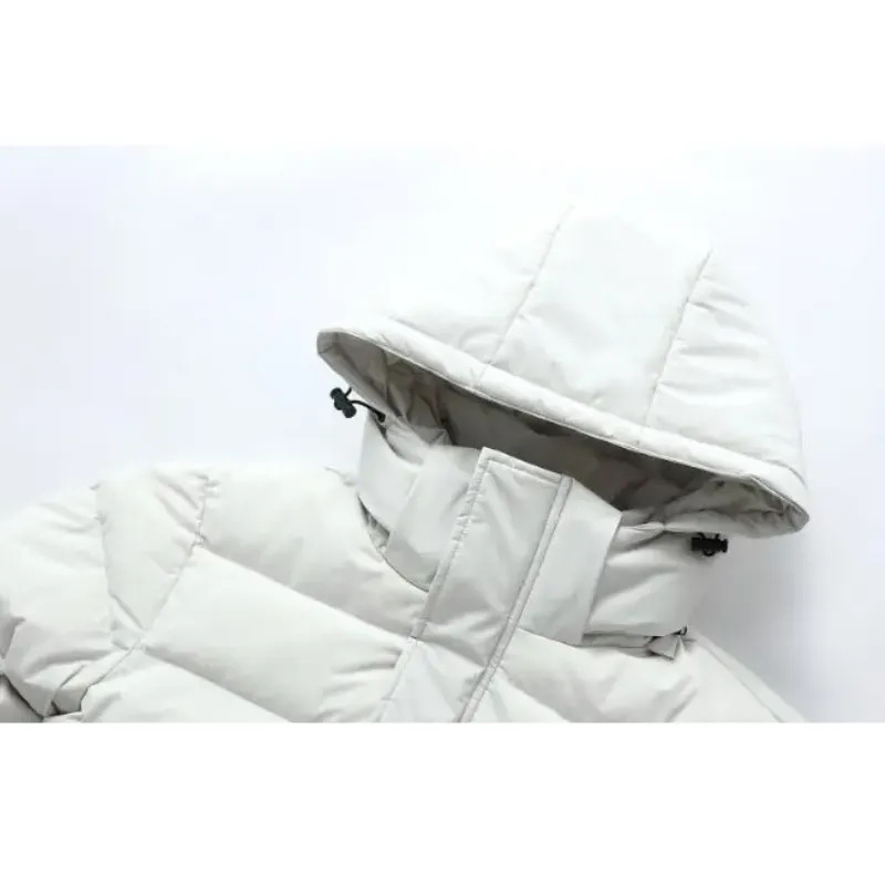 Men's Modern Extra Long Puffer Jacket with Hood and Zipper | Ideal for Autumn/Winter Activities