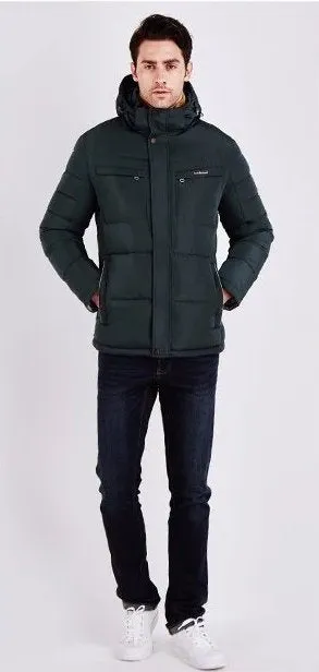 Men's Winter Cotton Warm Hooded Parka