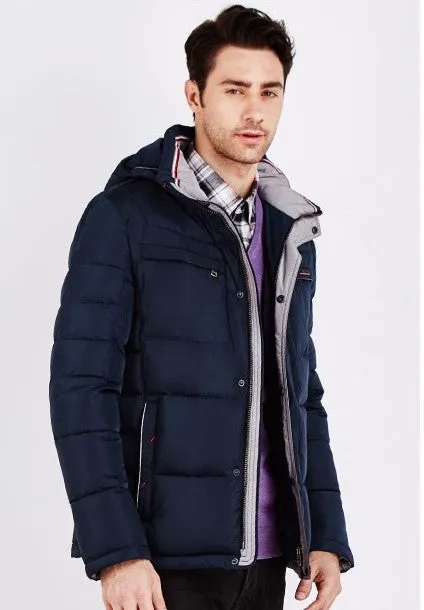 Men's Winter Cotton Warm Hooded Parka