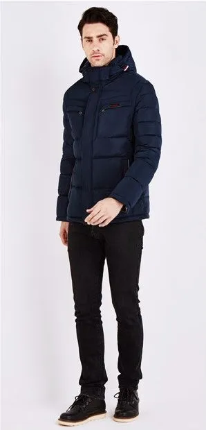 Men's Winter Cotton Warm Hooded Parka
