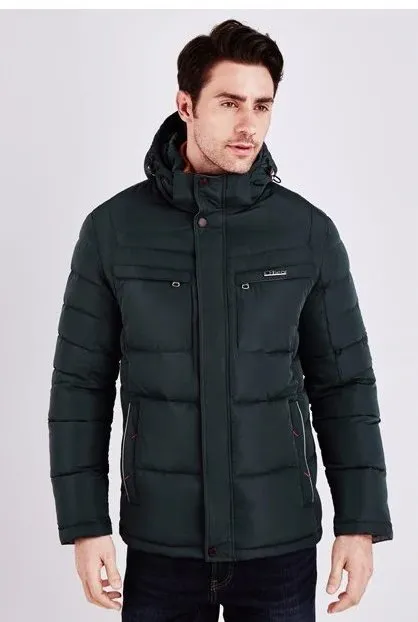 Men's Winter Cotton Warm Hooded Parka