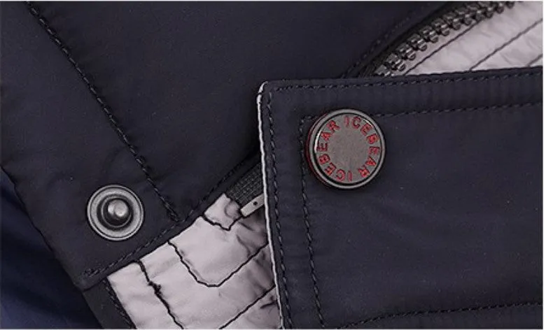 Men's Winter Cotton Warm Hooded Parka