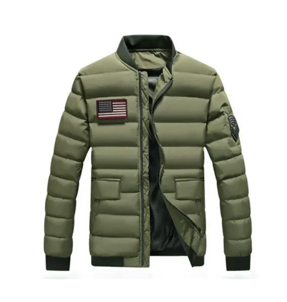 Men's Winter Warm Cotton-Padded Windbreak Bomber
