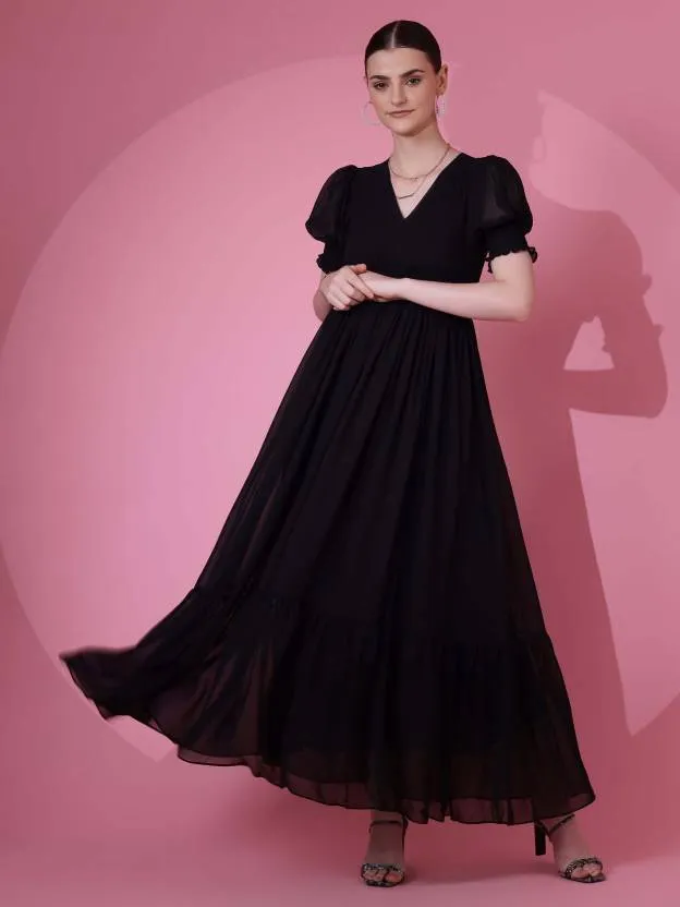 Midnight Allure Maxi Dress