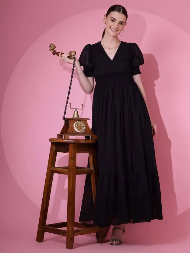 Midnight Allure Maxi Dress