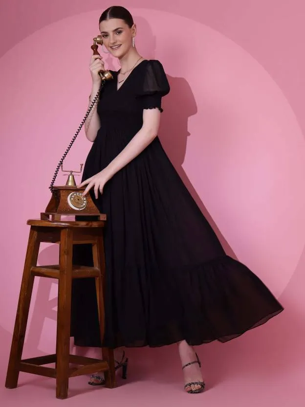 Midnight Allure Maxi Dress