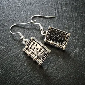 Once Upon A Time Book Earrings
