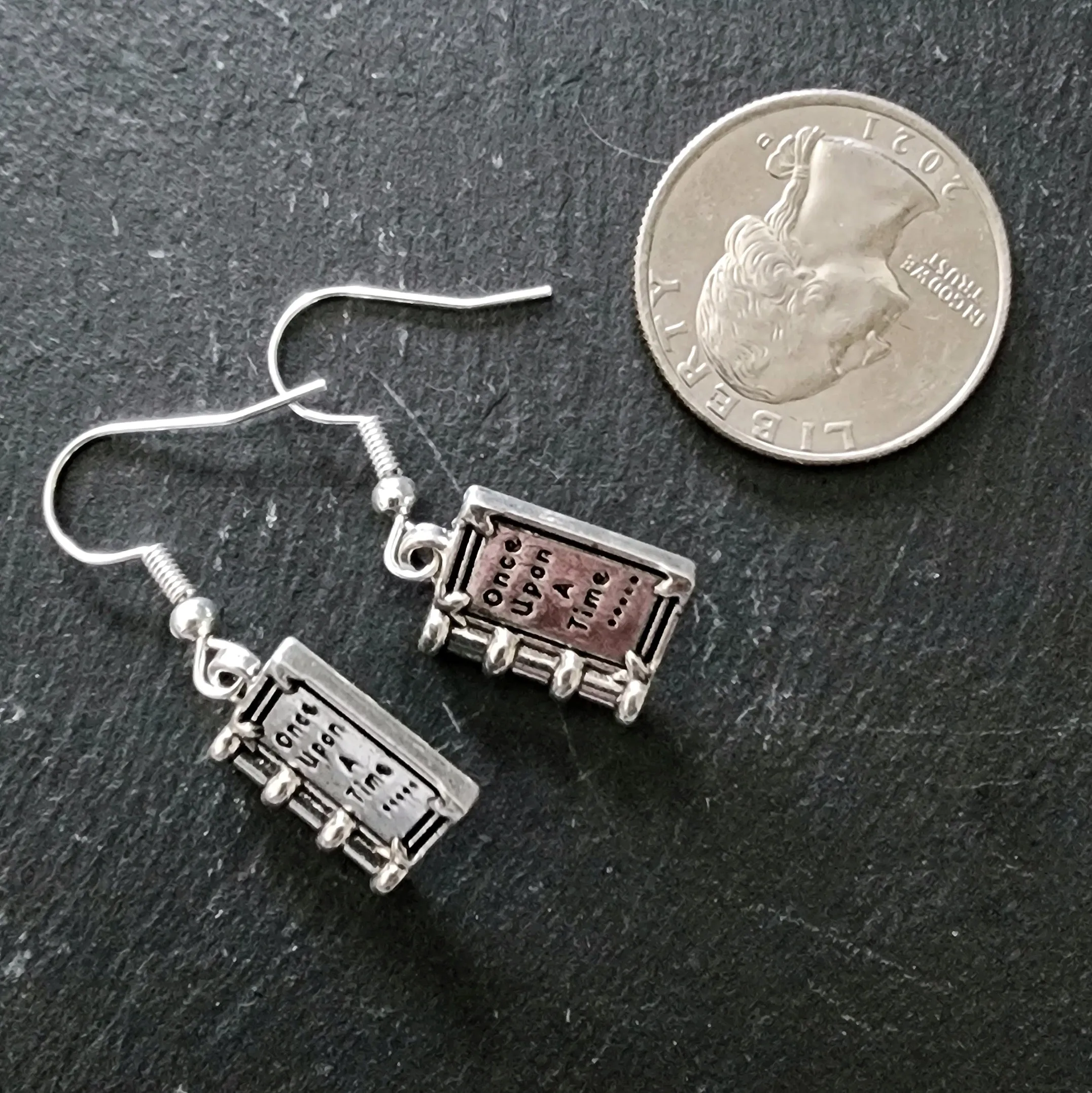 Once Upon A Time Book Earrings