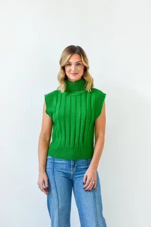 Pine Perfection Turtleneck Sweater Vest