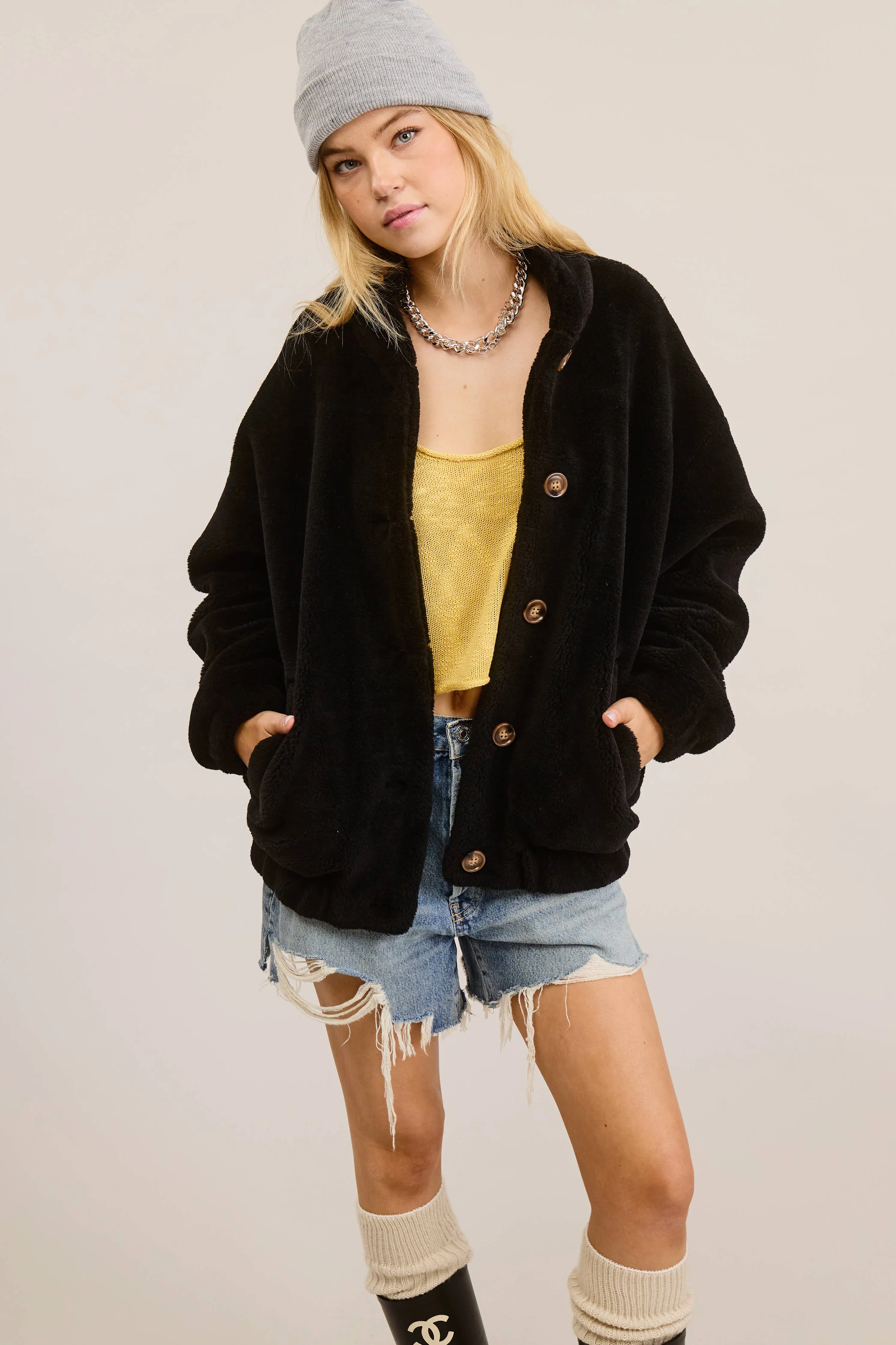 PLUSH SHERPA JACKET