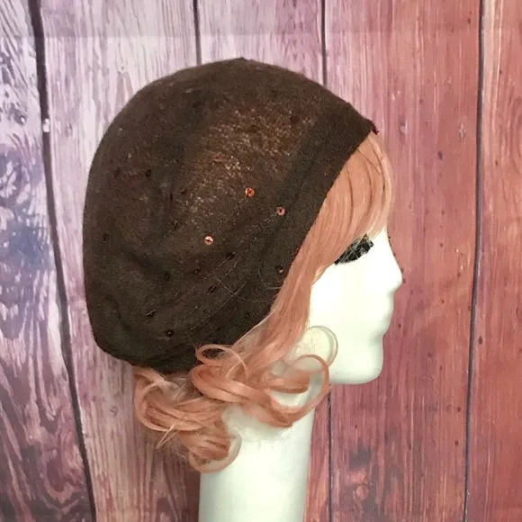 Sequins Beret Hat