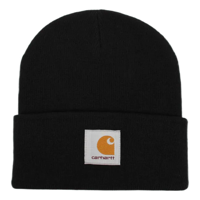 Short Watch Hat 100% Acrylic Black