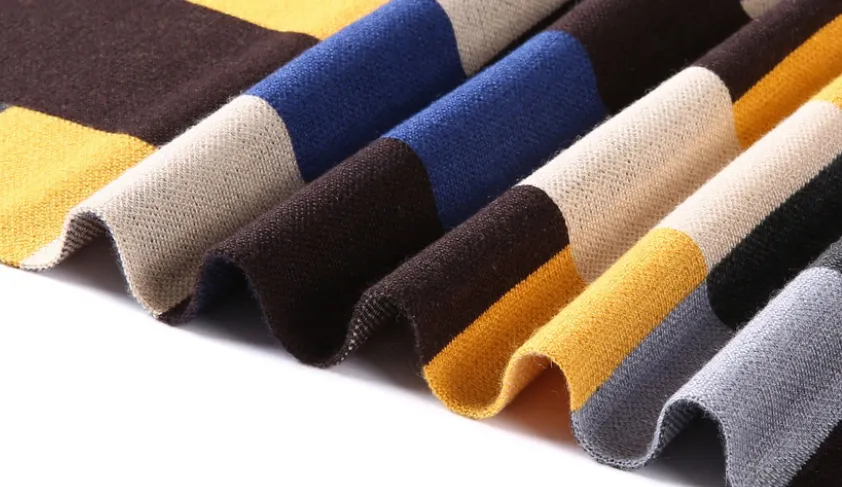 Stylish Winter Plaid Scarf For Men