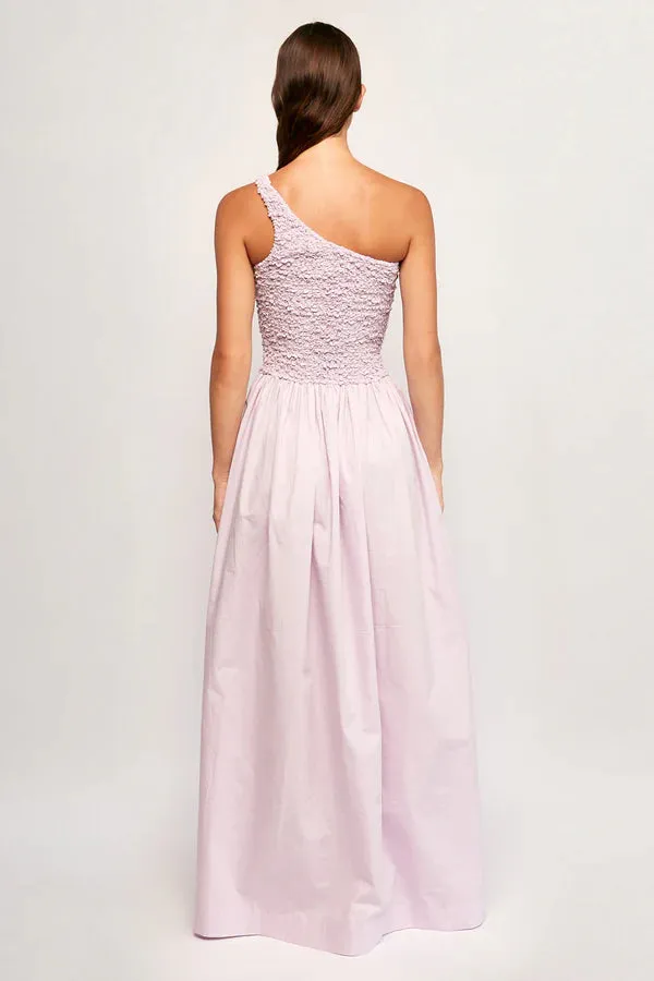 S/W/F Mottled One Shoulder Maxi Dress